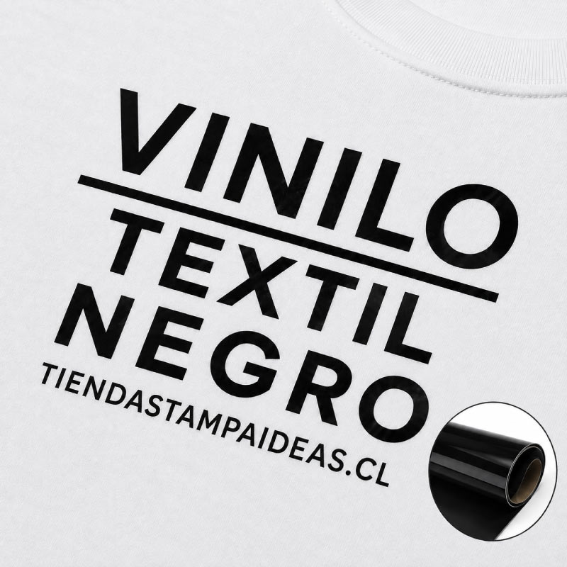 Vinilo textil PU - Negro - Imagen 2