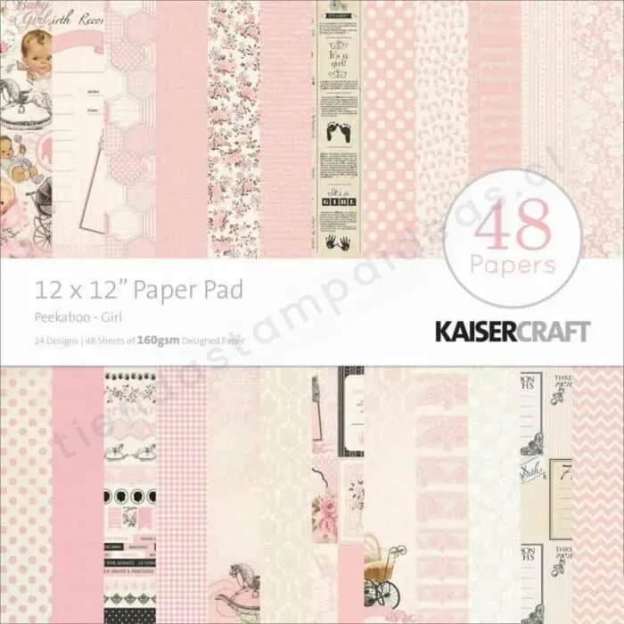 Álbum scrapbook peekaboo girl