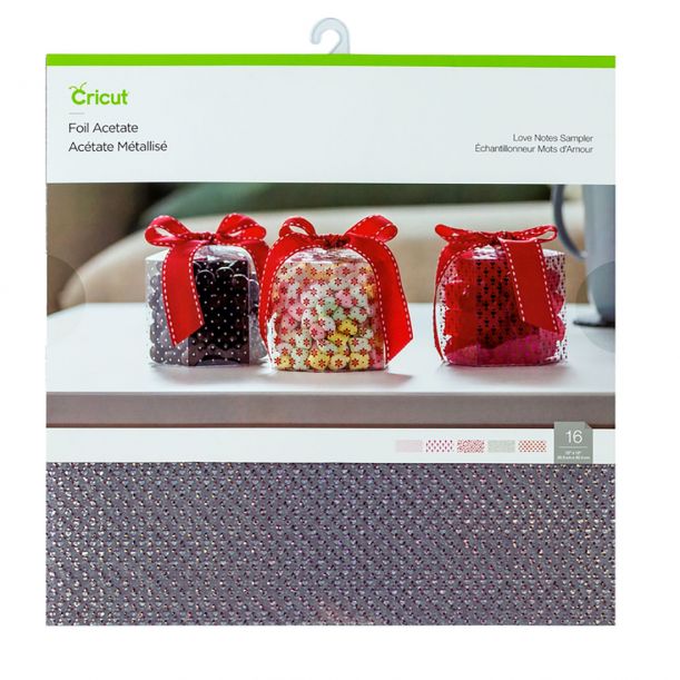 Acetato corazones 16 hojas - Cricut