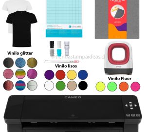 Silhouette Cameo 4 Negra kit estampado Easy Press Mini - Tienda Stampaideas