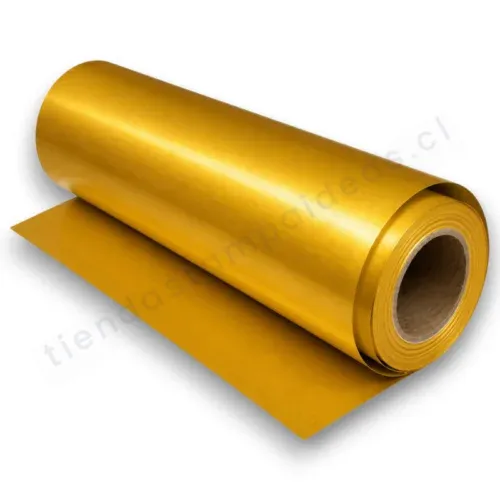 Vinilo Textil Dorado PU para estampar - Tienda Stampaideas Imprimeideas