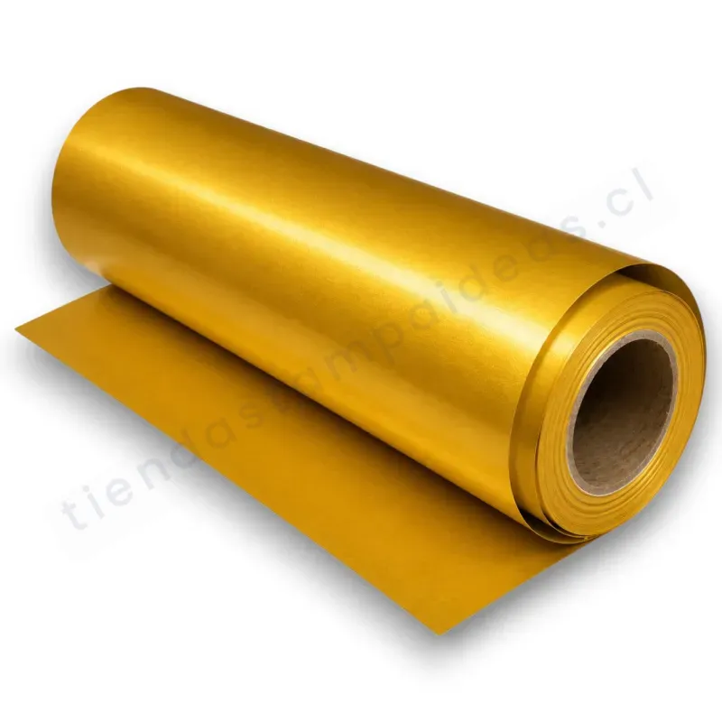 Vinilo Textil Dorado PU para estampar - Tienda Stampaideas Imprimeideas