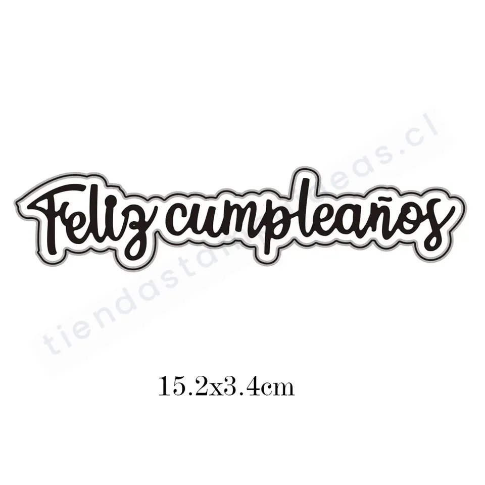Troquel feliz cumpleaños