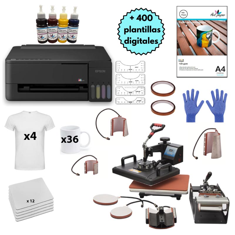 Kit de sublimación 8 en 1 l1350 - Tienda Stampaideas