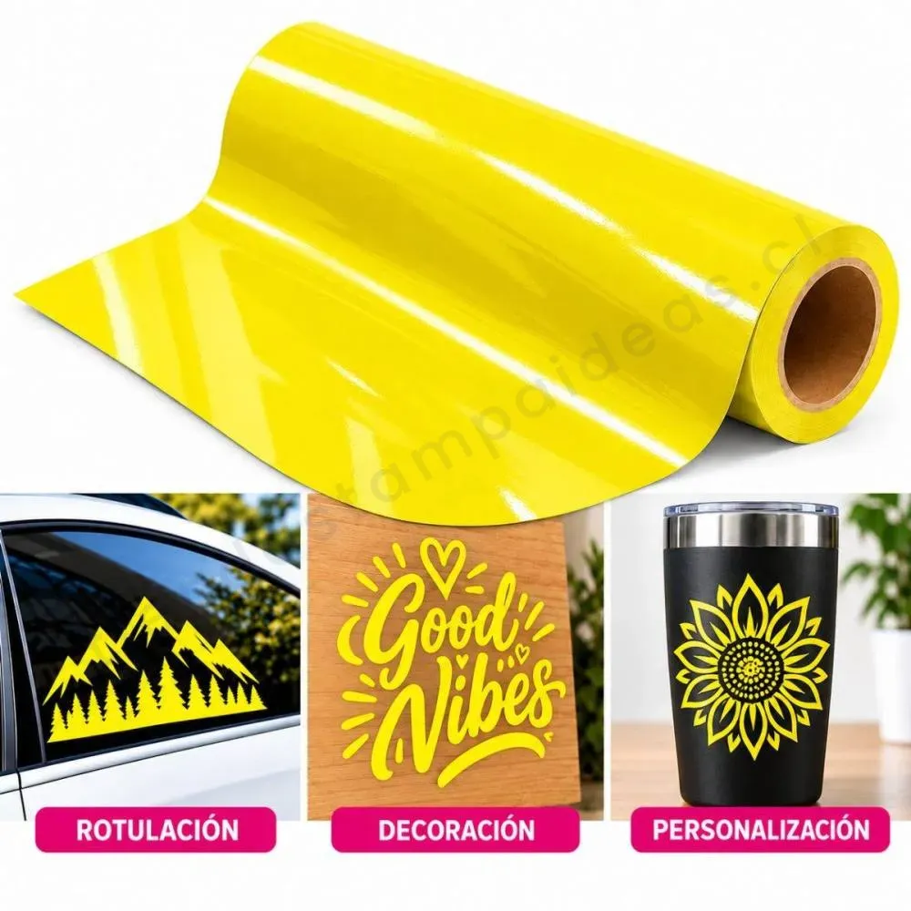 Vinilo decorativo Amarillo - Tienda Stampaideas Imprimeideas