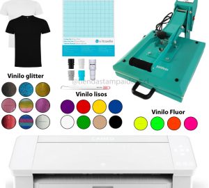 Silhouette Cameo 4 Blanca + estampadora Verde - Kit estampado - 5 - Tiendastampaideas