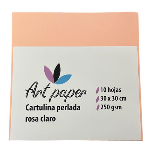 Cartulina perlada rosado claro Art Paper - Tiendastampaideas