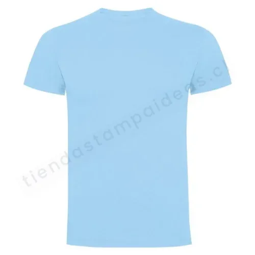 Polera algodón manga Corta Celeste- Frontal - Tienda Stampaideas Imprimeideas