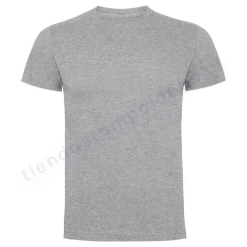 Polera algodon manga Corta Gris- Frontal - Tienda Stampaideas Imprimeideas
