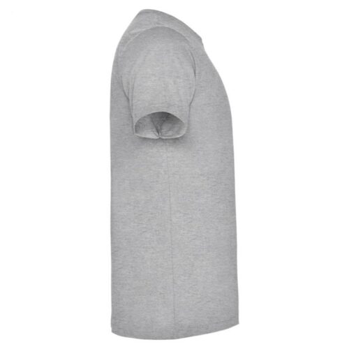 Polera algodon manga Corta Gris- Lateral - Tienda Stampaideas Imprimeideas