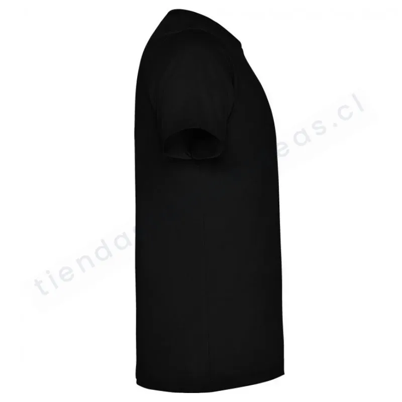 Polera algodon manga Corta Negra- Lateral 2 - Tienda Stampaideas Imprimeideas