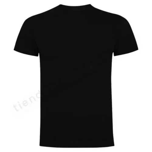Polera algodón manga Corta Negra- Trasera - Tienda Stampaideas Imprimeideas