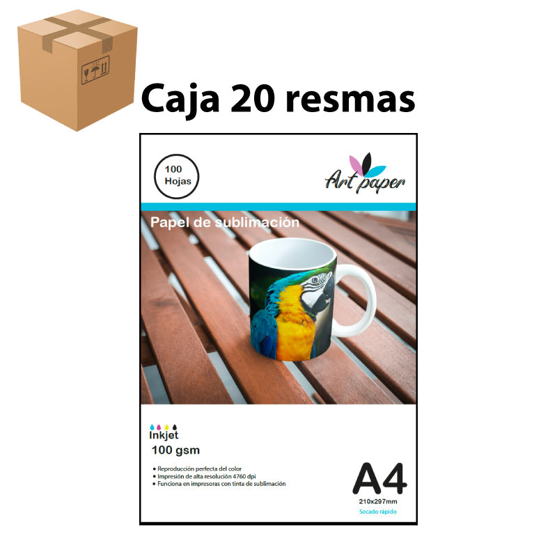Papel de sublimación - Art Paper - Caja 20 resmas