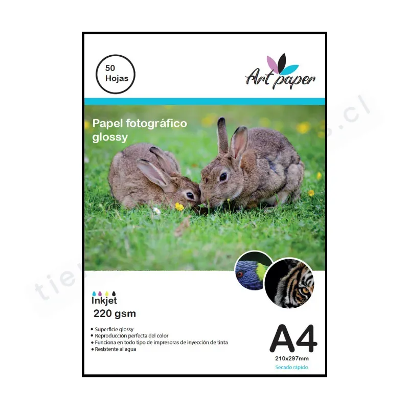 Papel fotográfico A4 220 gramos 50 hojas – Art Paper