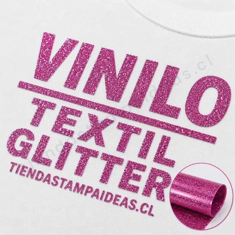 Vinilo Textil Morado Glitter PU - Tienda Stampaideas Imprimeideas