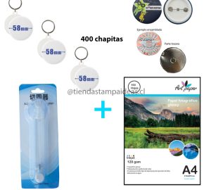 Chapita 58 mm variedades + ENVIO GRATIS – Pack - Tiendastampaideas