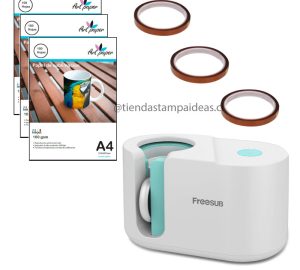 Estampadora de tazones automática - Kit insumos + ENVIO GRATIS - Tiendastampaideas