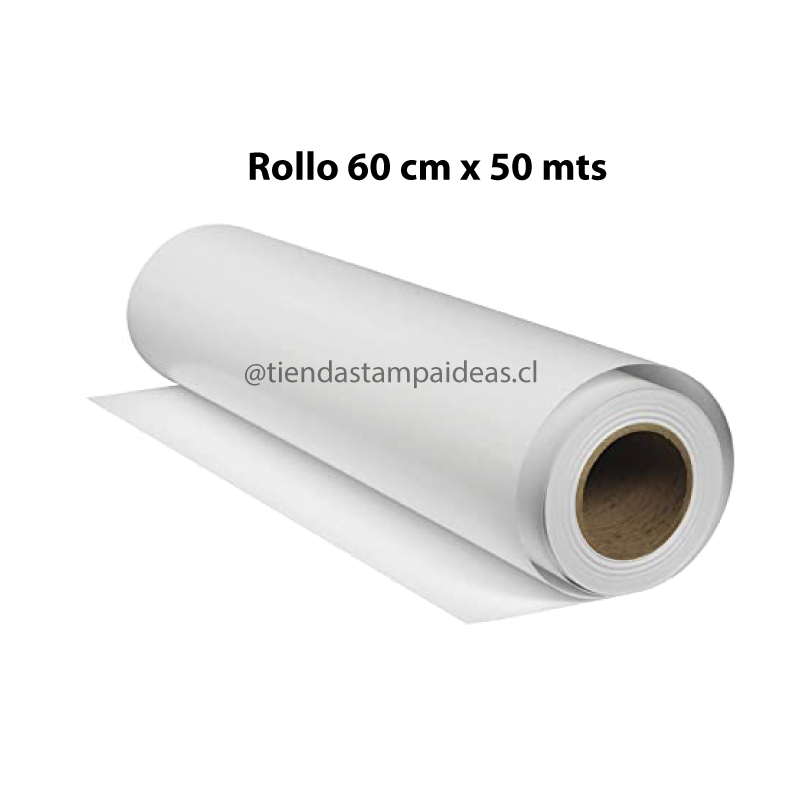 Rollo vinilo textil PU – Blanco 61 cm x 50 mts