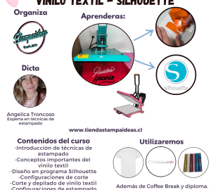 Curso estampado con vinilo textil Silhouette - Tienda Stampaideas