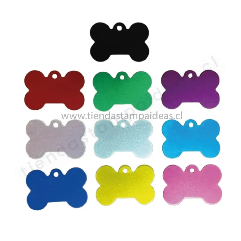 Placa para mascota - Grabado Láser - Colores