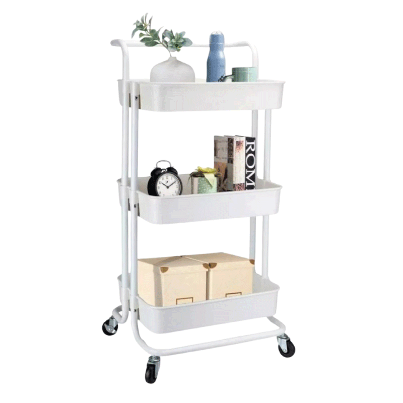 Carro organizador metalico 3 niveles - Tienda Stampaideas