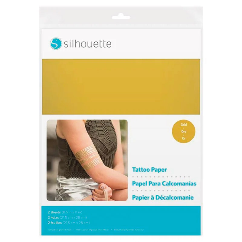Papel tatuaje Dorado Silhouette