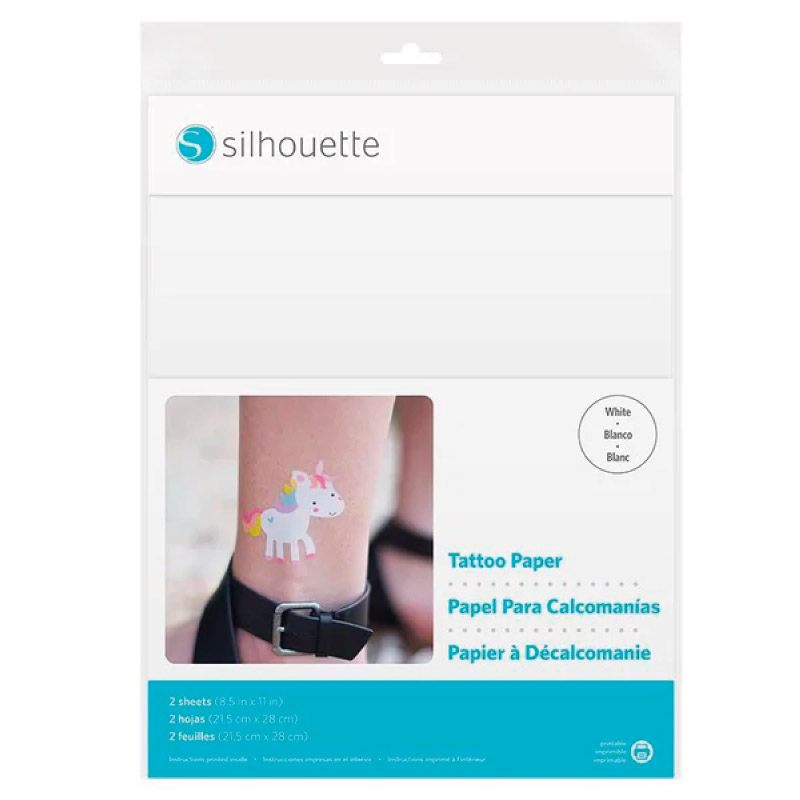 Papel tatuaje imprimible Silhouette