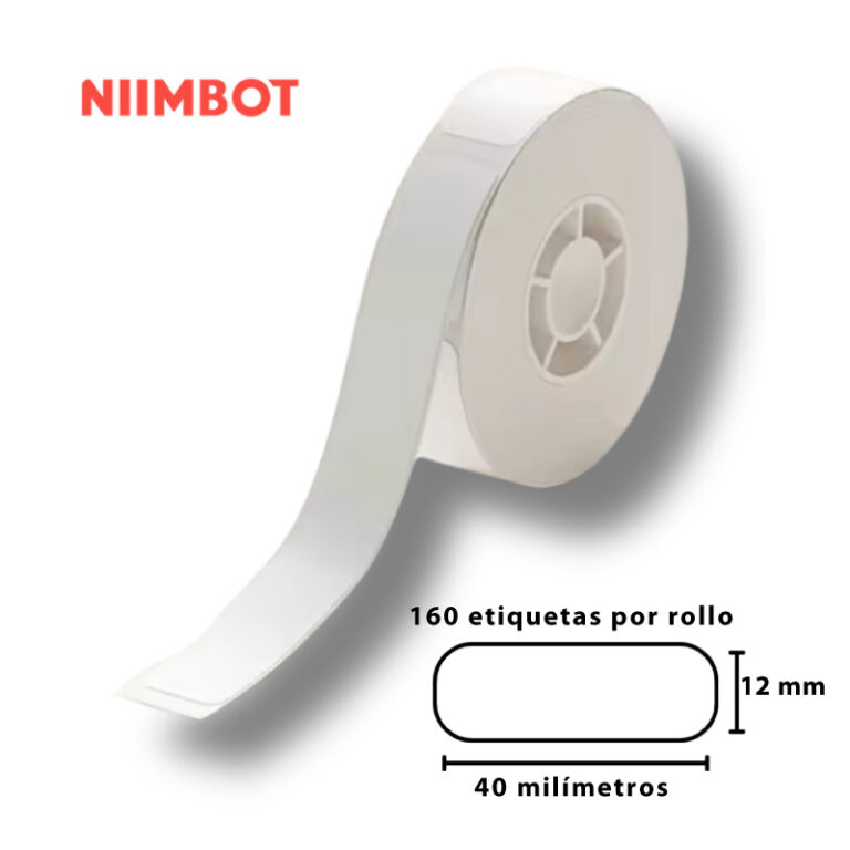 Rollo etiqueta 12 x 40 mm Niimbot D11 - Tienda Stampaideas