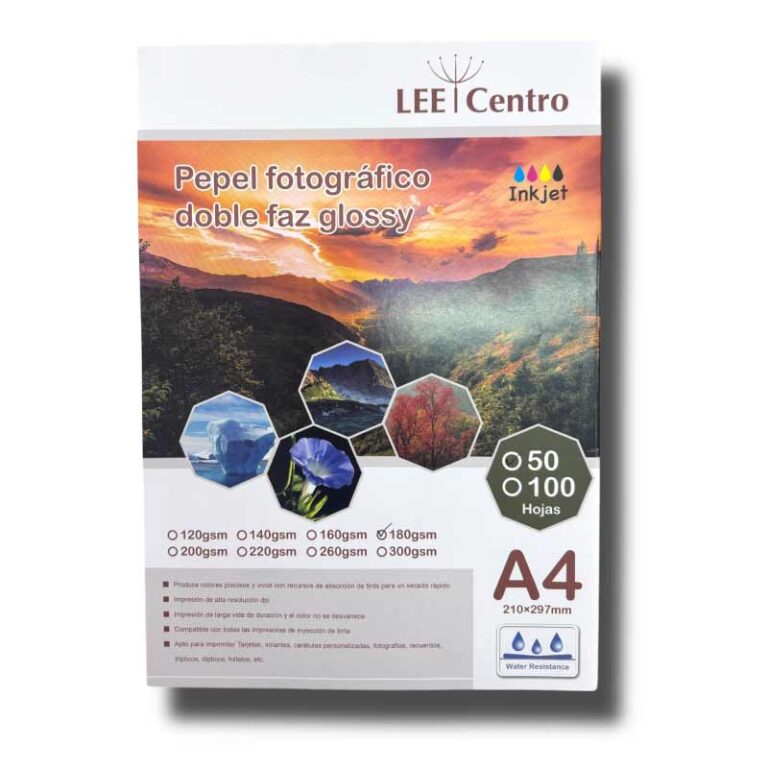 Papel fotográfico doble faz 180 gramos A4 - Tienda Stampaideas