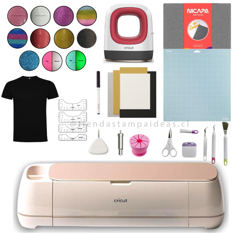 Cricut Maker 4 Rosa Kit Estampadora Mini - Tienda Stampaideas