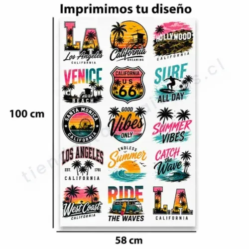 DTF textil Santiago 100 x 58 cm - Tienda Stampaideas Imprimeideas