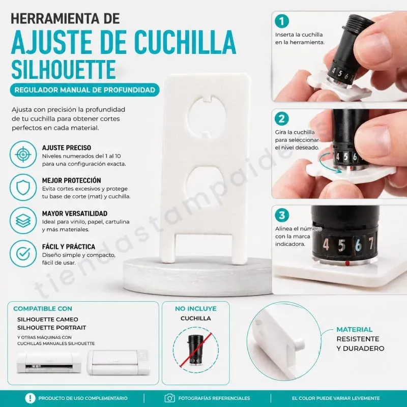 Herramienta de ajuste de Cuchillas Silhouette - Tienda Stampaideas Imprime ideas