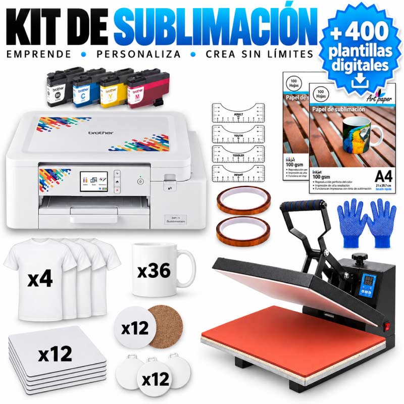 Kit de sublimación Estampadora 40 x 60 cm Impresora de sublimación Brother SP1 - Tienda Stampaideas Imprimeideas