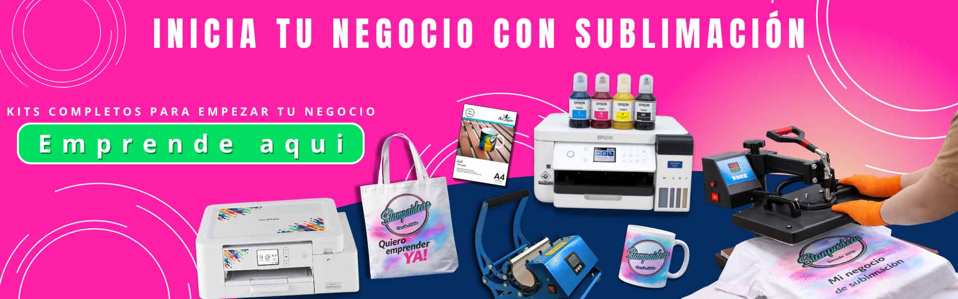 Kit de sublimacion Estampadora de sublimacion subliminacion - Tienda Stampaideas