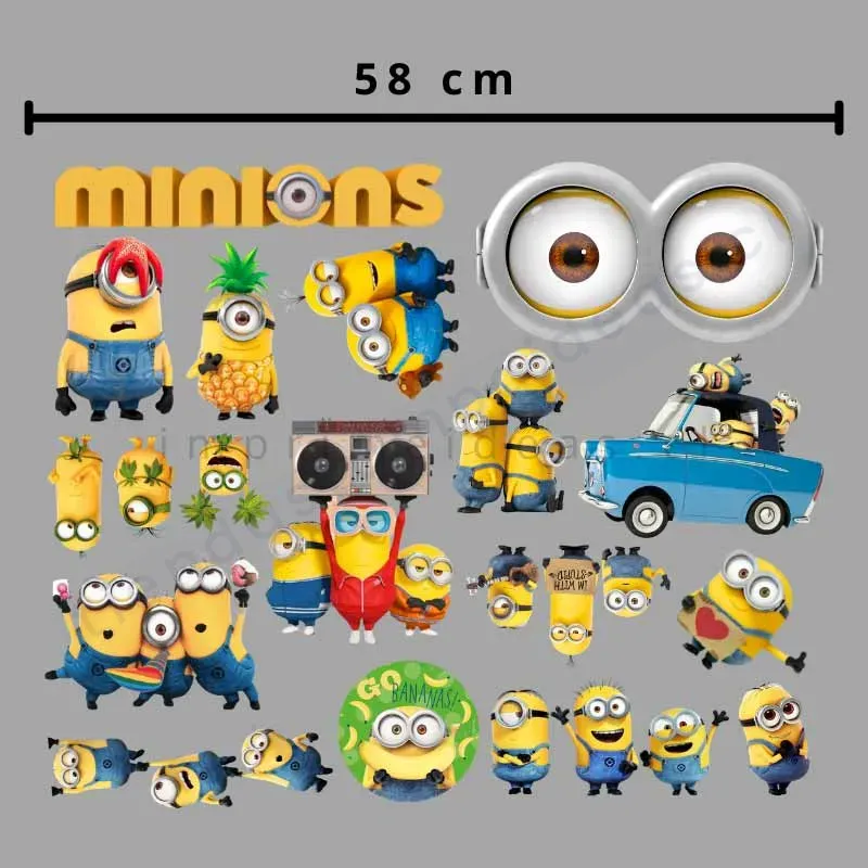 Lienzo DTF textil Minions – 58 cm