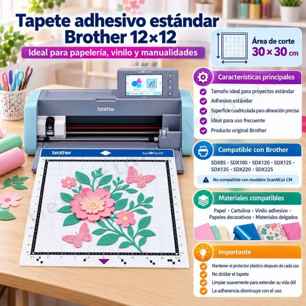Tapete Brother 30 x 30 cm - Tienda Stampaideas Imprimeideas