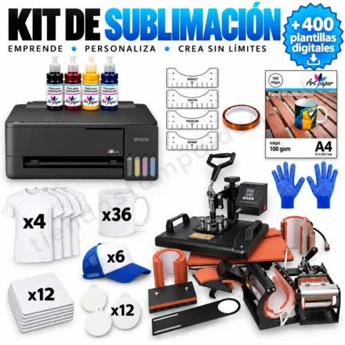 Kit de sublimación 13 en 1 Listo para emprender - Tienda Stampaideas Imprimeideas