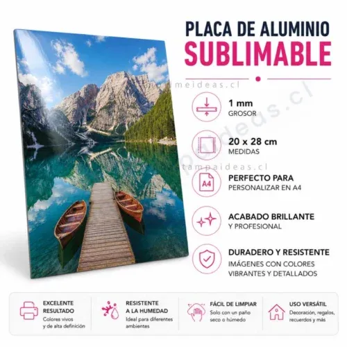 Placa de aluminio para sublimar - Tienda Stampaideas Imprimeideas