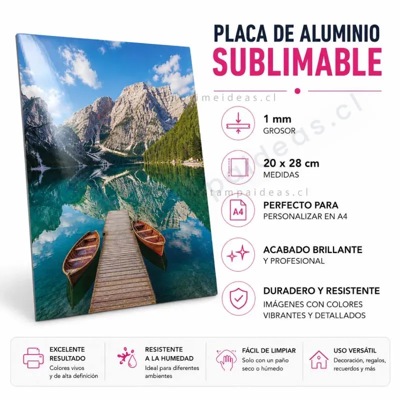 Placa de aluminio para sublimar - Tienda Stampaideas Imprimeideas