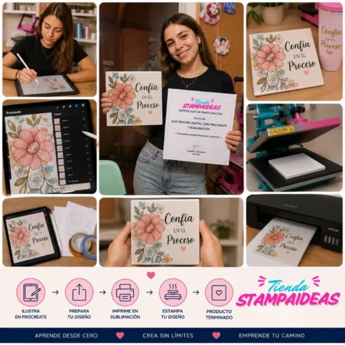Aprende a usar Procreate Curso de procreate - Tienda Stampaideas Imprimeideas