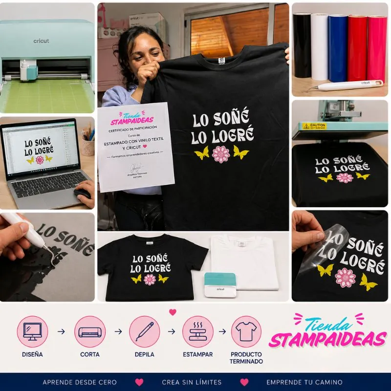 Curso de cricut Curso de estampado con Cricut - Tienda Stampaideas Imprimeideas