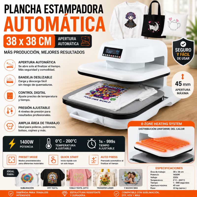 Estampadora Automática - Tienda Stampaideas Imprimeideas