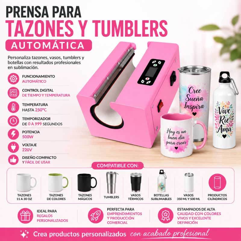 Estampadora de Tazones y Tumblers Automática - Imagen 4