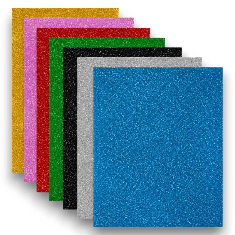 Goma eva glitter 20 x 30 cm Pack - Tienda Stampaideas Imprimeideas