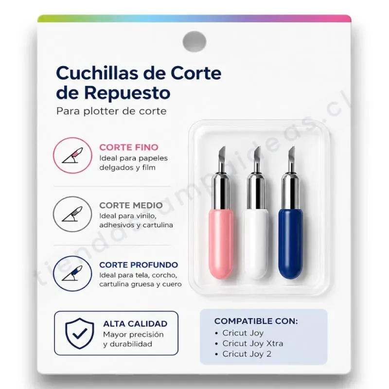 Cuchilla Cricut Joy Pack 3 unidades - Tienda Stampaideas Imprimeideas