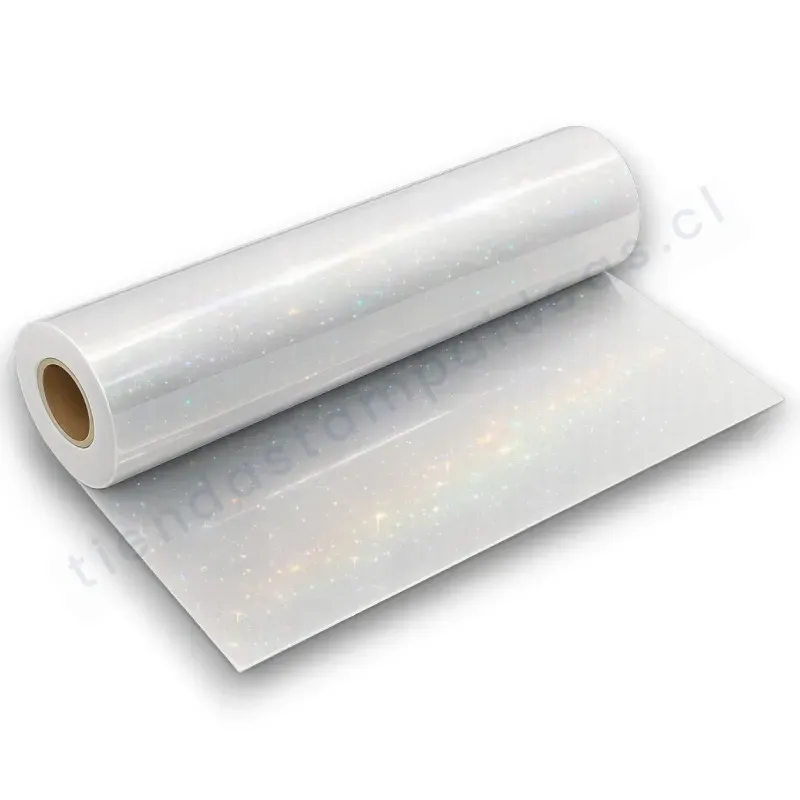 Laminado en frío tornasol estrellitas 30 cm x 3 metros - Tienda Stampaideas Imprimeideas