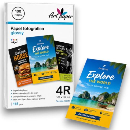 Papel para flyers 4R - Tienda Stampaideas Imprimeideas