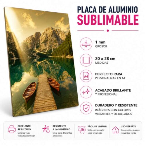 Placa de aluminio Dorado Espejo - Tienda Stampaideas Imprimeideas