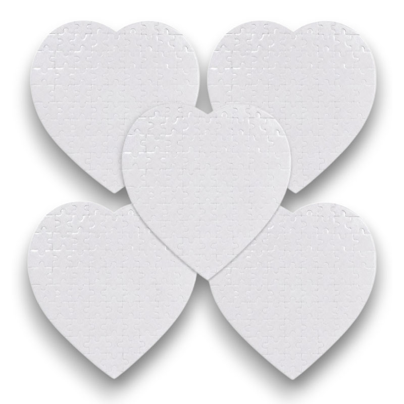 Rompecabezas Sublimable Corazón - 5 unidades - Tienda Stampaideas Imprimeideas