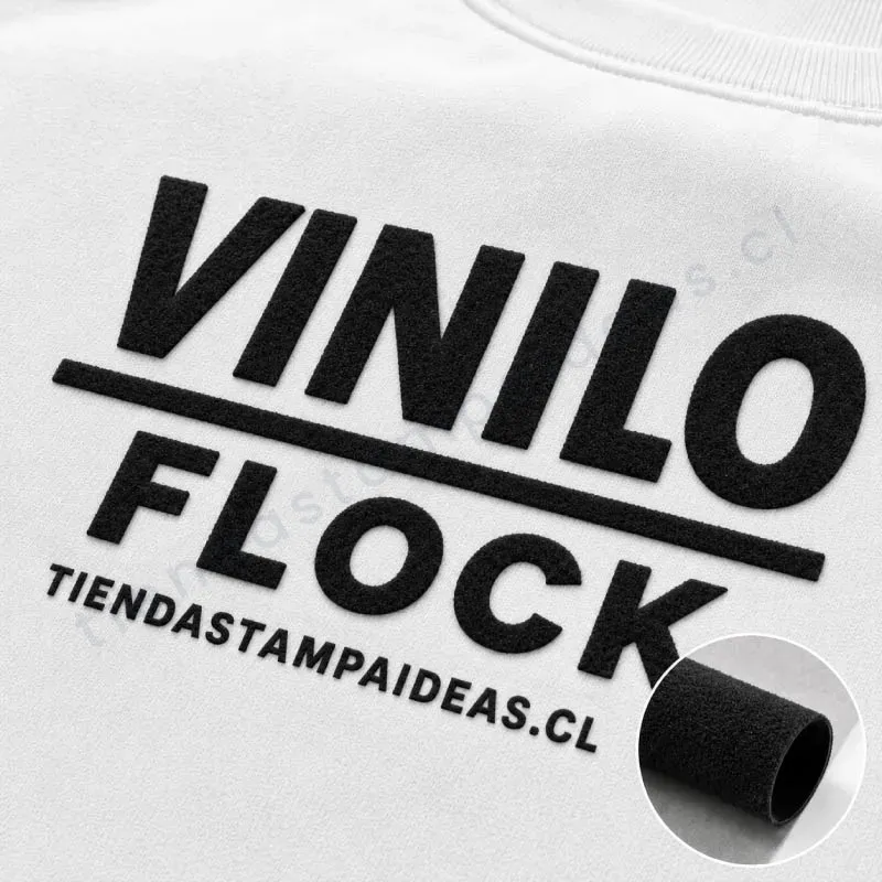 Vinilo Textil Flock Negro 1 mt x 25 cm - Tienda Stampaideas Imprimeideas